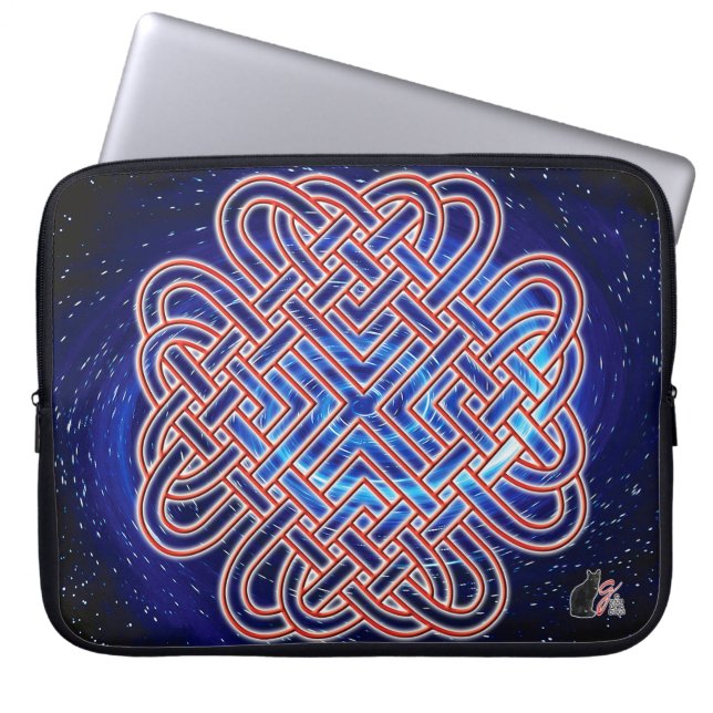 Housse Pour Ordinateur Portable Galactic celtic love knot (Devant)