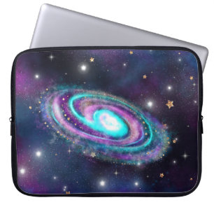 Housse Pour Ordinateur Portable Galaxie de la Voie Lactée Bleu cosmique Violet r