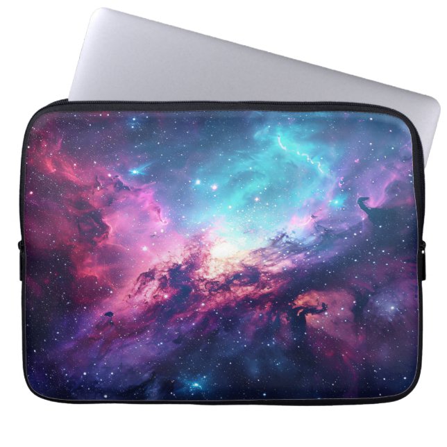 Housse Pour Ordinateur Portable Galaxy espace parties scintillant nebula rose viol (Devant)