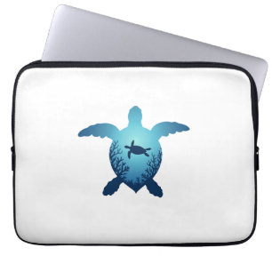 Housse Pour Ordinateur Portable Gardez la mer sans plastique Sauvez les tortues de