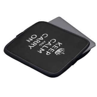 Housse Pour Ordinateur Portable Gardez le calme et continuez