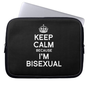Housse Pour Ordinateur Portable GARDEZ LE CALME PARCE QUE je suis BISEXUEL