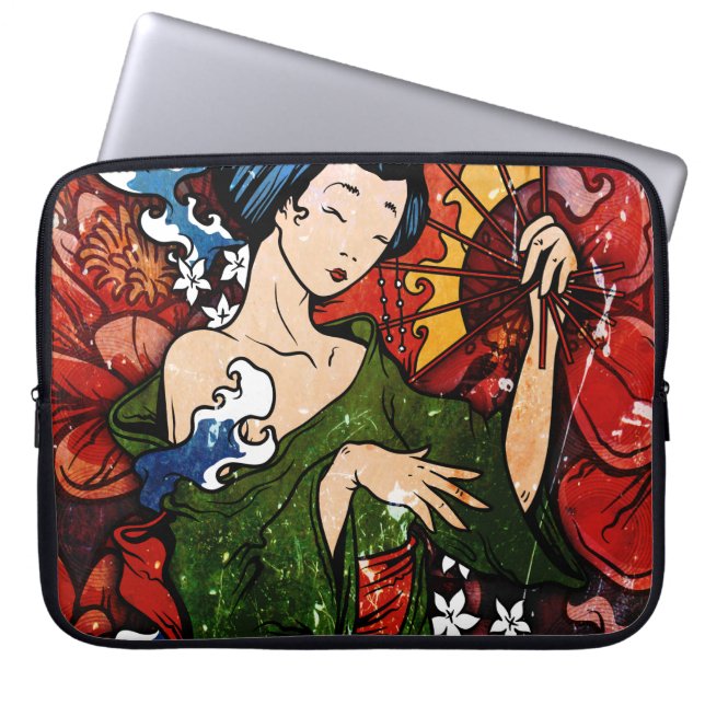 Housse Pour Ordinateur Portable Geisha (Devant)