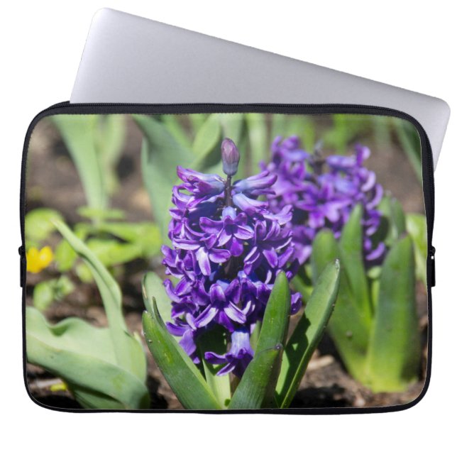 Housse Pour Ordinateur Portable Géocinthe bleu au printemps (Devant)