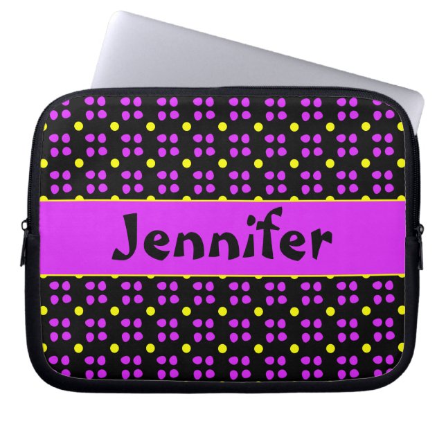 Housse Pour Ordinateur Portable Gepersonaliseerde Stippen patroon (Devant)