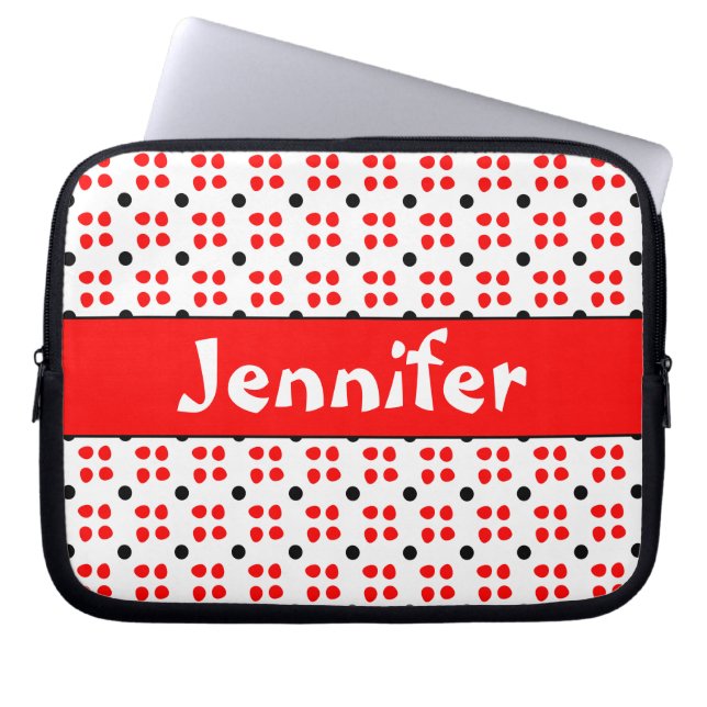 Housse Pour Ordinateur Portable Gepersonaliseerde Stippen patroon (Devant)