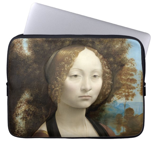 Housse Pour Ordinateur Portable Ginevra de' Benci Leonardo da Vinci (Devant)