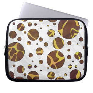 Housse Pour Ordinateur Portable Giraffe Brown et jaune