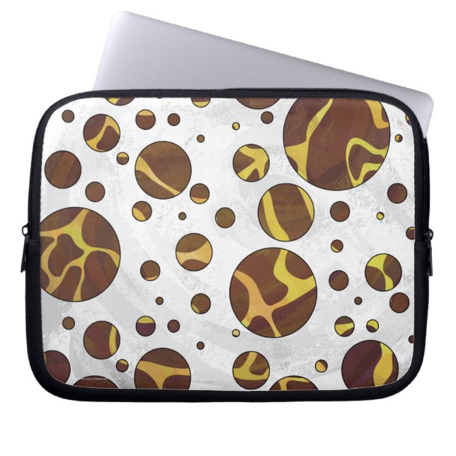 Housse Pour Ordinateur Portable Giraffe Brown et jaune (Devant)