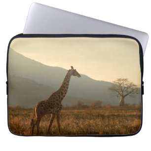 Housse Pour Ordinateur Portable Giraffe dans la Savannah