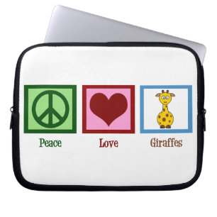 Housse Pour Ordinateur Portable Giraffes de Paix