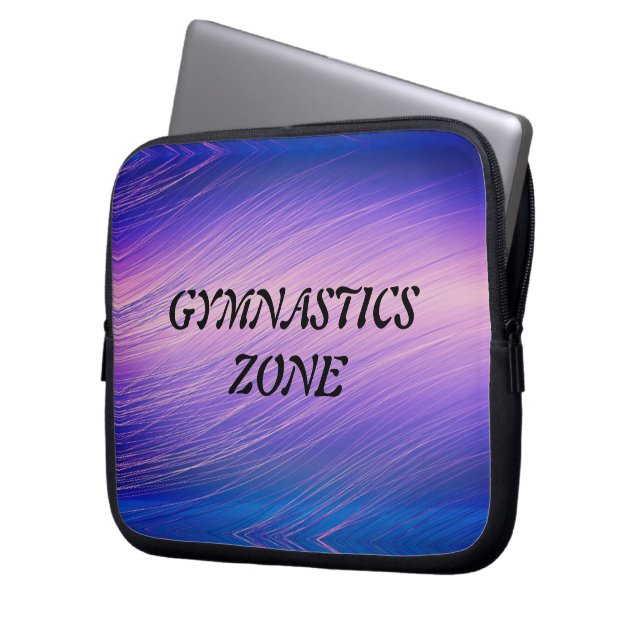 Housse Pour Ordinateur Portable Girls Gymnastique Zone Gymnast Rainbow Sparkle (devant gauche)