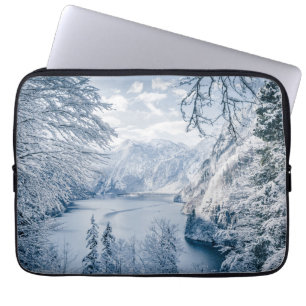 Housse Pour Ordinateur Portable Glace et neige Lac Königssee, Allemagne