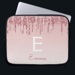 Housse Pour Ordinateur Portable Glam Rose Rose Gold Parties scintillant Drivers Ét<br><div class="desc">Blush Pink - Rose Gold Faux Parties scintillant à goutte et Élégant Coque d'ordinateur portable Monogram. Ce coque monogrammé peut être customisé pour inclure votre nom initial et prénom.</div>