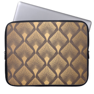 Housse Pour Ordinateur Portable Glamour Art Déco : Balances d'or.