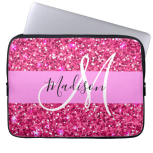 Housse Pour Ordinateur Portable Glamour Fille Chaude Rose Paillettes Paillettes No