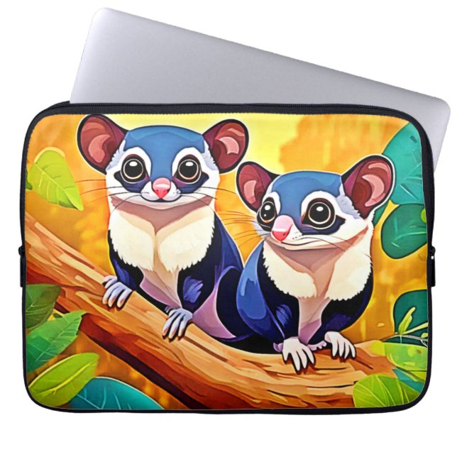 Housse Pour Ordinateur Portable Glisseurs de sucre mignon (Devant)