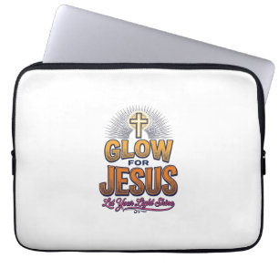 Housse Pour Ordinateur Portable Glorifiez Jésus Laissez Votre Lumière Briller Chri