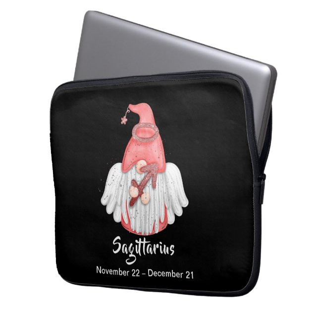 Housse Pour Ordinateur Portable Gnome Sagittarius Astrologie Signal Angel (devant gauche)