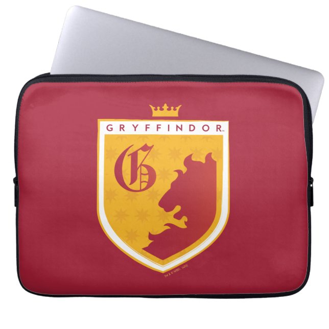 Housse Pour Ordinateur Portable Gold GRYFFINDOR™ Cimier couronné (Devant)