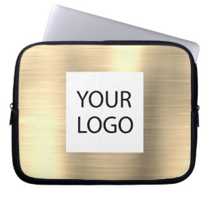 Housse Pour Ordinateur Portable Gold Metallic moderne - Logo promotionnel personna