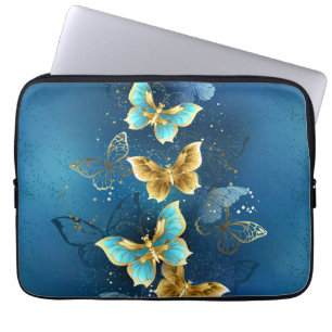 Housse Pour Ordinateur Portable Golden butterflies