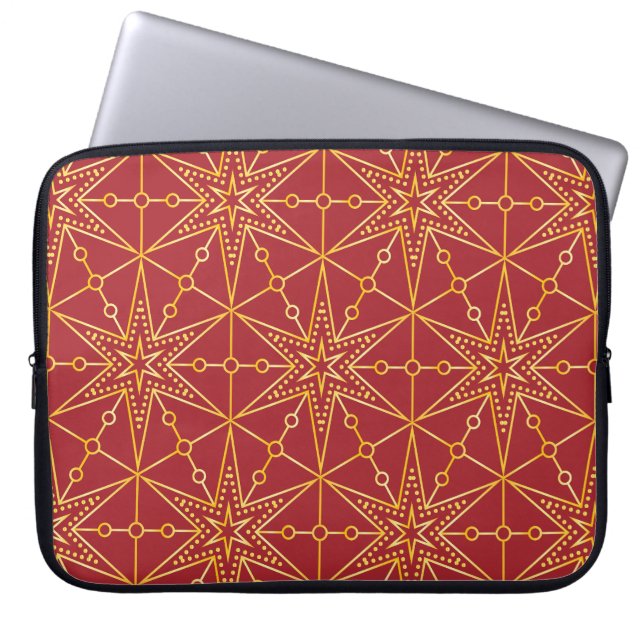 Housse Pour Ordinateur Portable Golden Festive Starry (Devant)