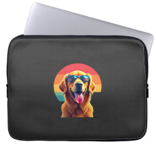Housse Pour Ordinateur Portable Golden Retriever pour Enfants Garçons Filles Lunet