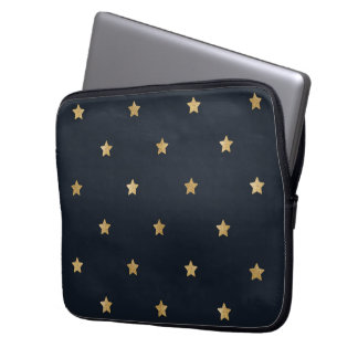Housse Pour Ordinateur Portable Golden Stars on Midnight Black
