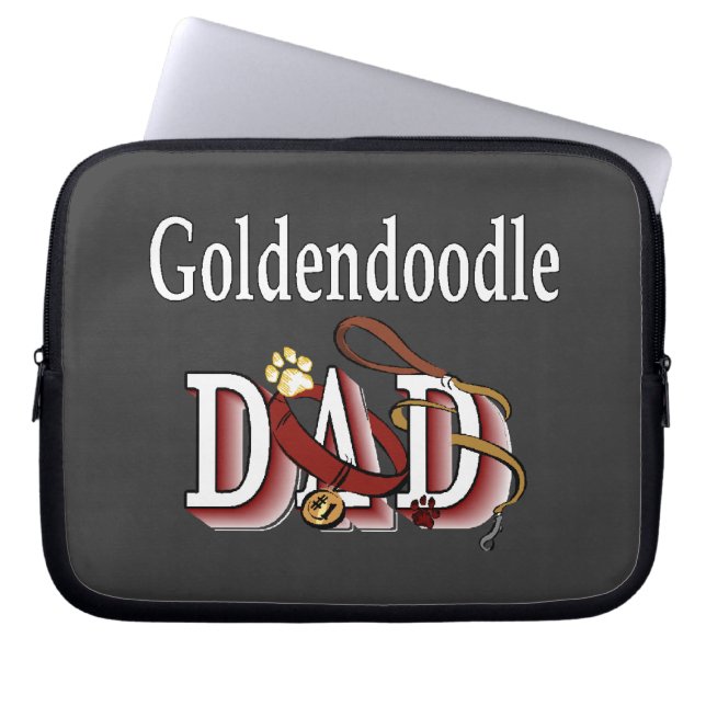 Housse Pour Ordinateur Portable Goldendoodle Papa (Devant)