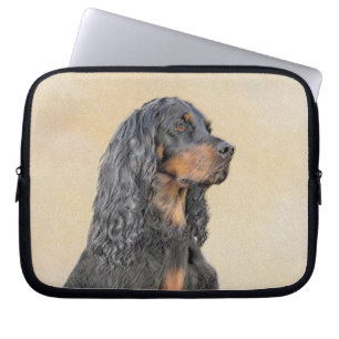 Housse Pour Ordinateur Portable Gordon Setter Peinture - Joli art original chien