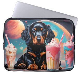 Housse Pour Ordinateur Portable Gordon Setter Puppy N Milkshakes