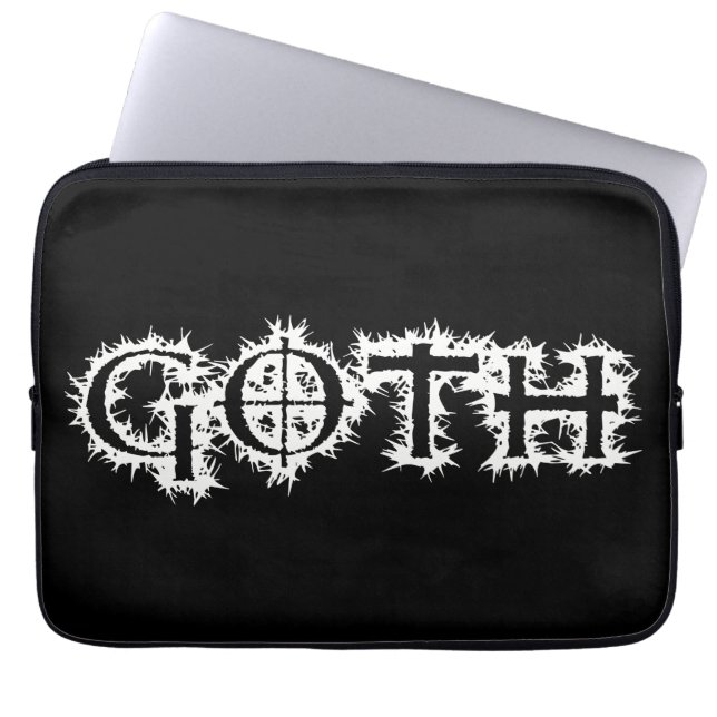 Housse Pour Ordinateur Portable Goth (Devant)