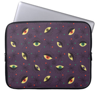 Housse Pour Ordinateur Portable Goth Eyes Witchy Purple Motif occult