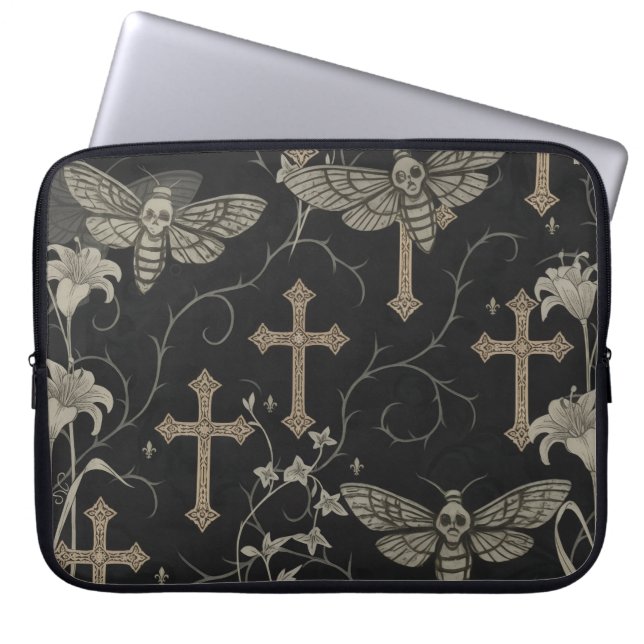 Housse pour ordinateur portable Gothic Moth & Cros (Devant)