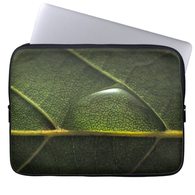Housse Pour Ordinateur Portable Gouttelettes de feuille (Devant)