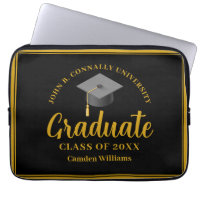 Graduation Gold Black Personnalisée 2024 Graduate