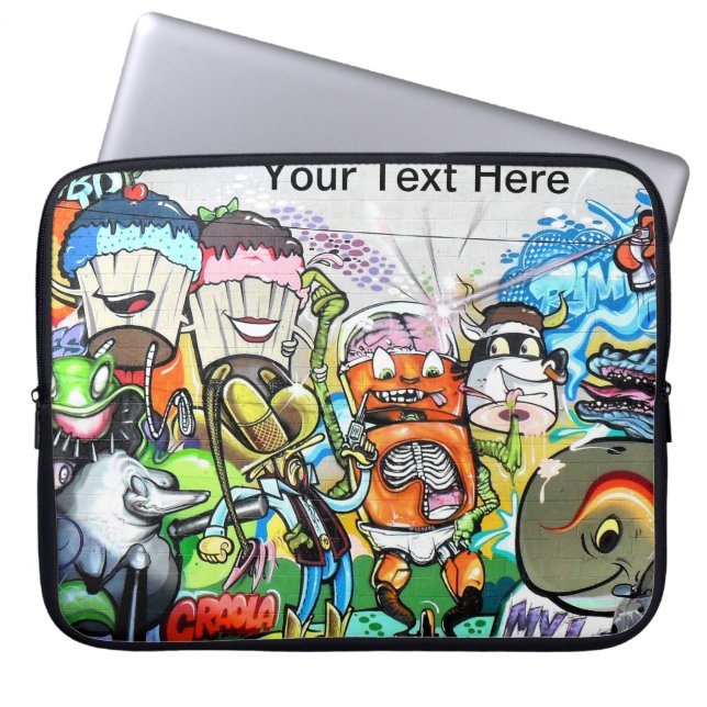 Housse Pour Ordinateur Portable Graffiti amusant (Devant)