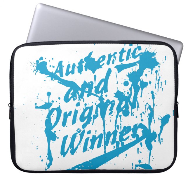 Housse Pour Ordinateur Portable Graffiti Authentique Vainqueur Grunge Éclaboussure (Devant)