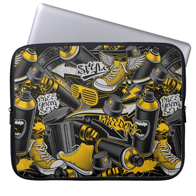 Housse Pour Ordinateur Portable Graffiti urbain Motif de rue (Devant)