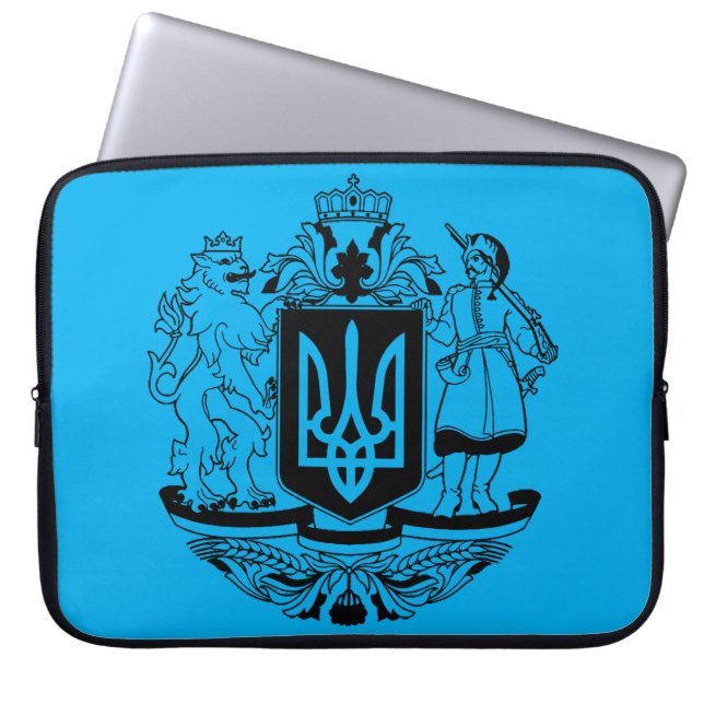Housse Pour Ordinateur Portable Grand blason de l'Ukraine (Devant)