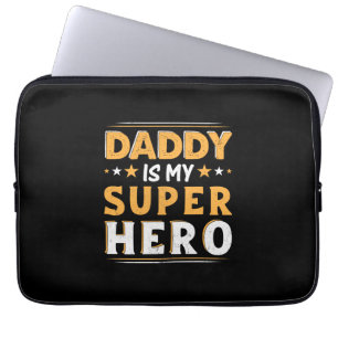 Housse Pour Ordinateur Portable Grand-père Cadeau Papa Est Mon Super Héros