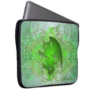 Housse Pour Ordinateur Portable Grande douille verte urbaine d'ordinateur portable