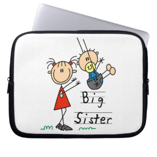 Housse Pour Ordinateur Portable Grande Soeur avec petits cadeaux Frère