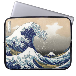 Housse Pour Ordinateur Portable Grande vague de Hokusai outre de tsunami de