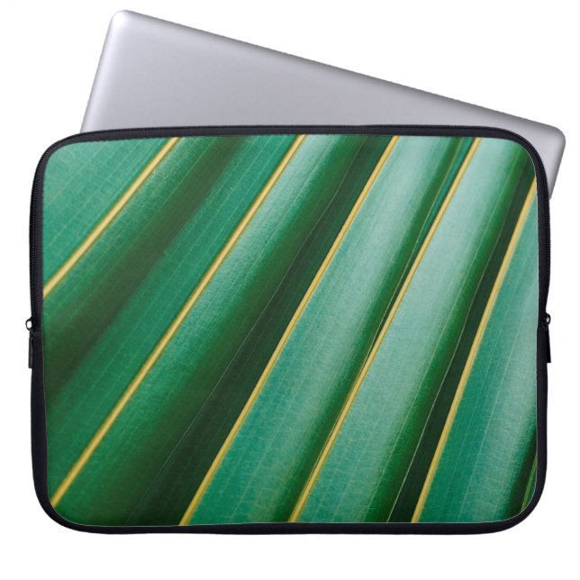 Housse Pour Ordinateur Portable Grandes plantes de texture verte (Devant)