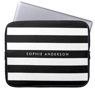 Housse Pour Ordinateur Portable Grandes taches noires et blanches