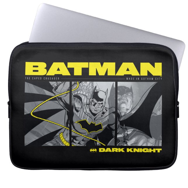 Housse Pour Ordinateur Portable Graphique à écran tridimensionnel Batman Comic (Devant)