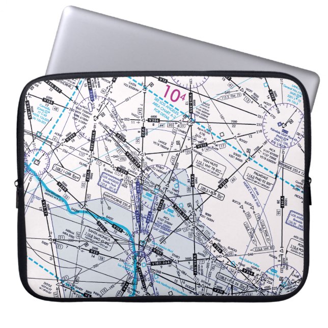 Housse Pour Ordinateur Portable Graphique aéronautique (Devant)