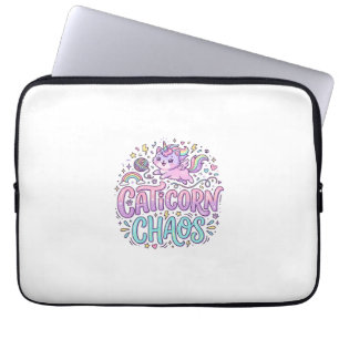 Housse Pour Ordinateur Portable Graphisme de produit pastel mignon chaos licorne c